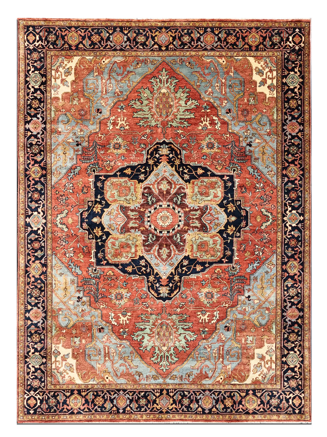 Hand-Knotted Persian Weave Rug Heritage Design | Cavalry Lane