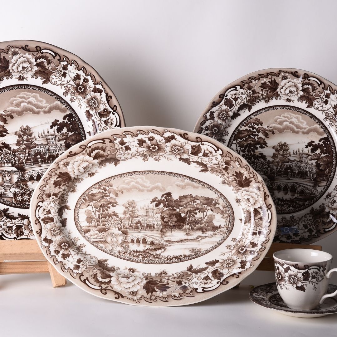 Belmonte Brown Dinner Plate Set