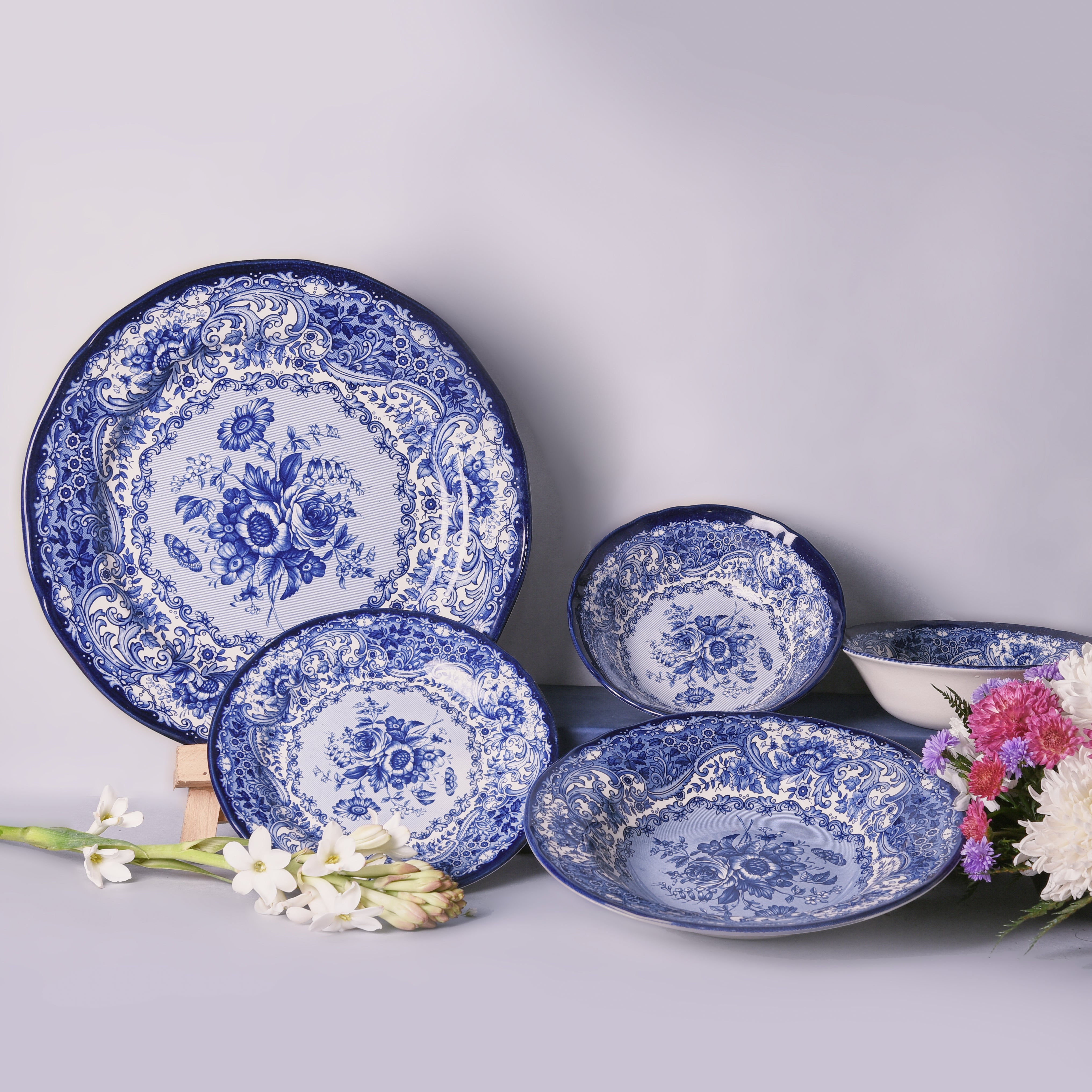 Divine Blue Pasta Bowl