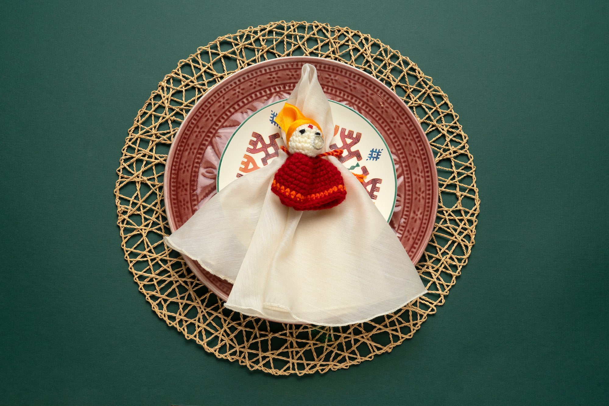 Cream Cotton Silk Napkin Set