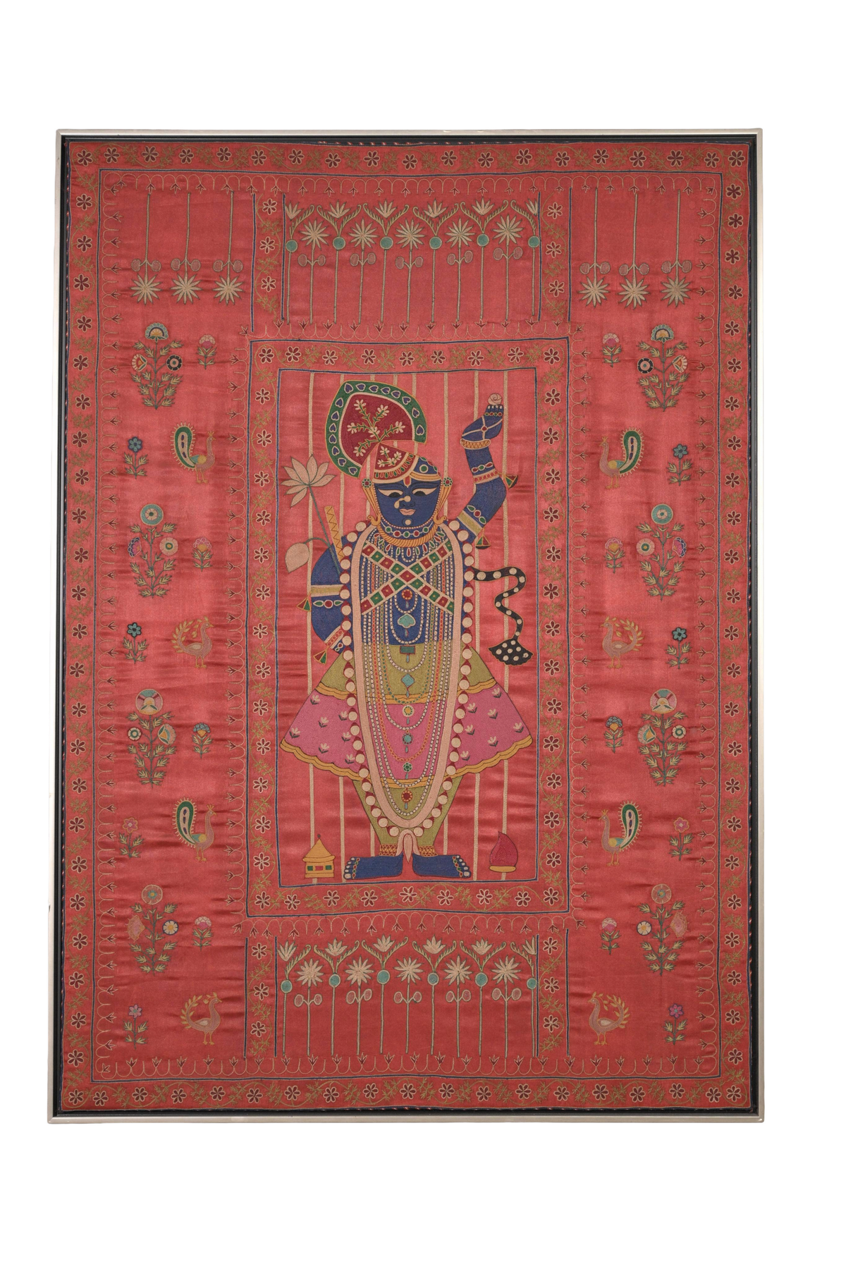 Antique Hand-Embroidered Pichvai Textile