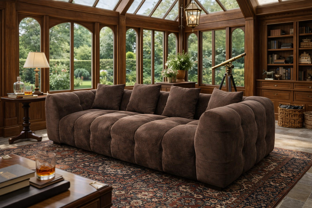 Auburn Roomy Plush Sofa – handcrafted sofa by Cavalry Lane