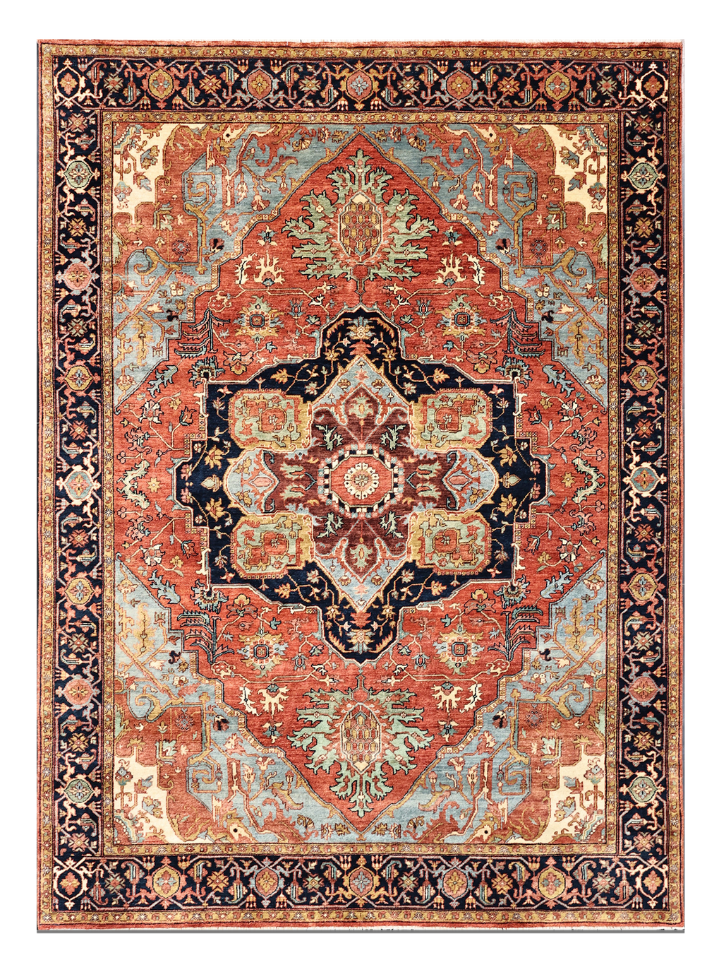 ARDAK Hand-Knotted Heriz Rug | Wool Persian Weave | Cavalry Lane