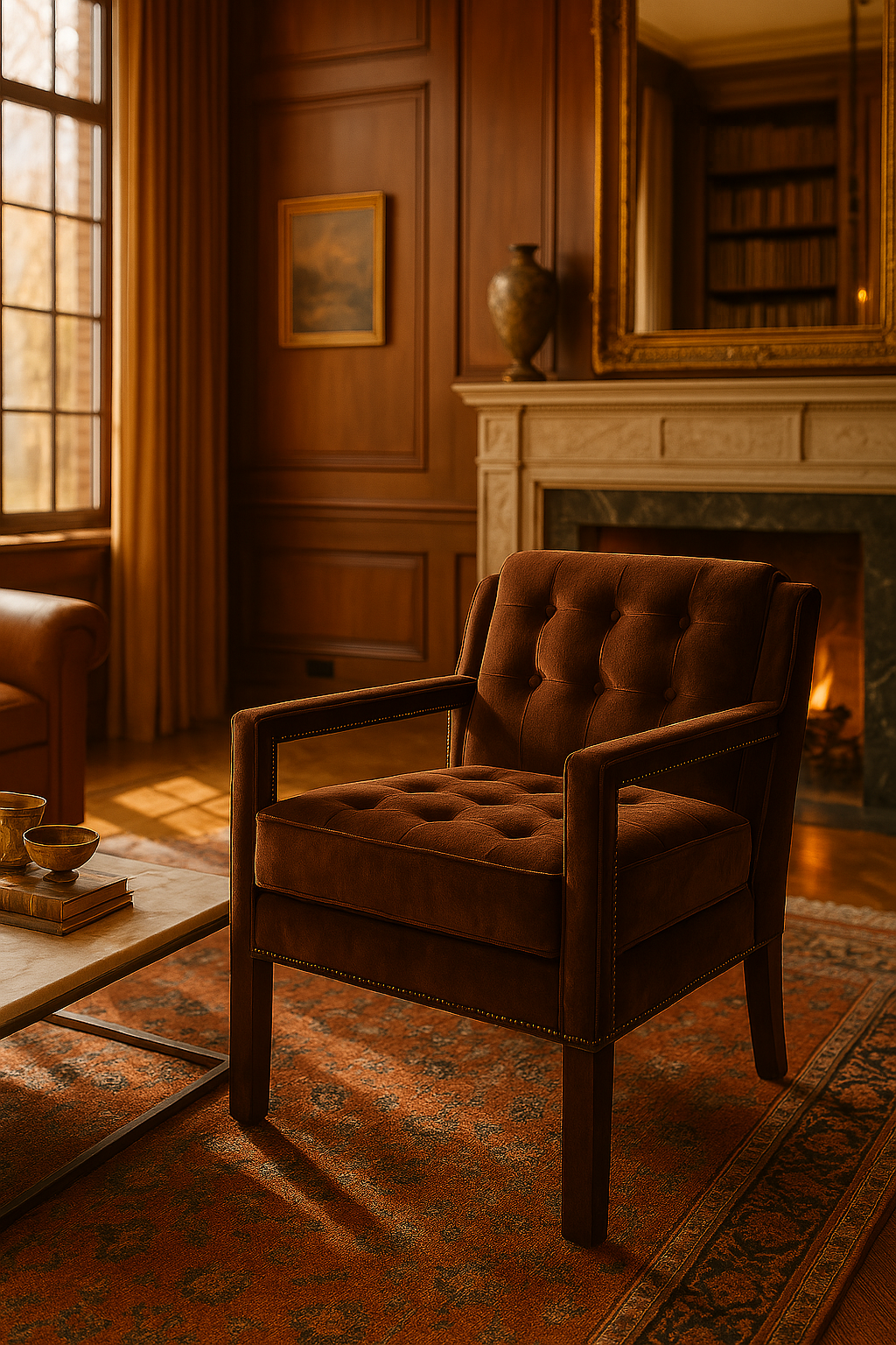 Sullivan Club Chair – handcrafted arm chair by Cavalry Lane