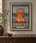 Hand-Painted Ganesha with Gold Detailing