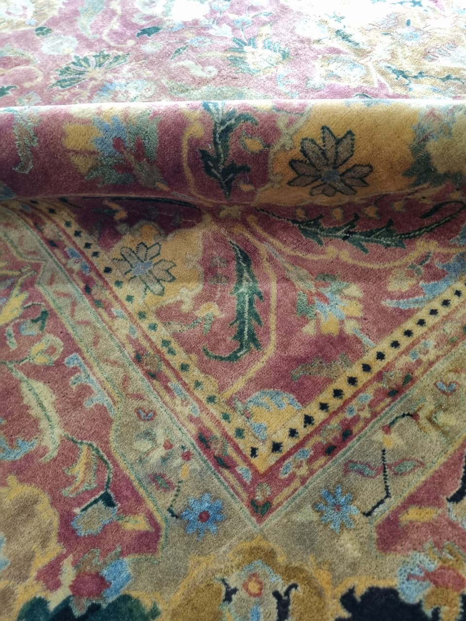 Vintage Rangoli Carpet – vintage handwoven Persian carpet by Cavalry Lane – view 3