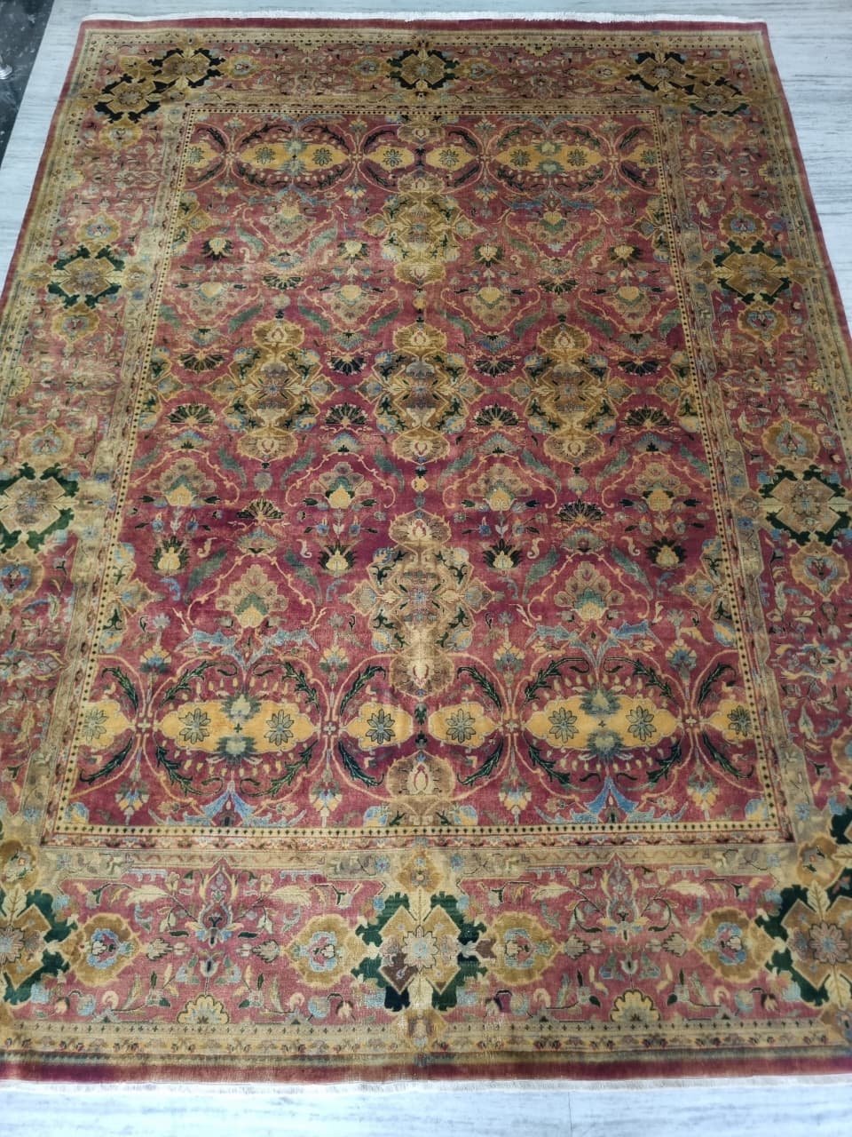 Vintage Rangoli Carpet – vintage handwoven Persian carpet by Cavalry Lane – view 2