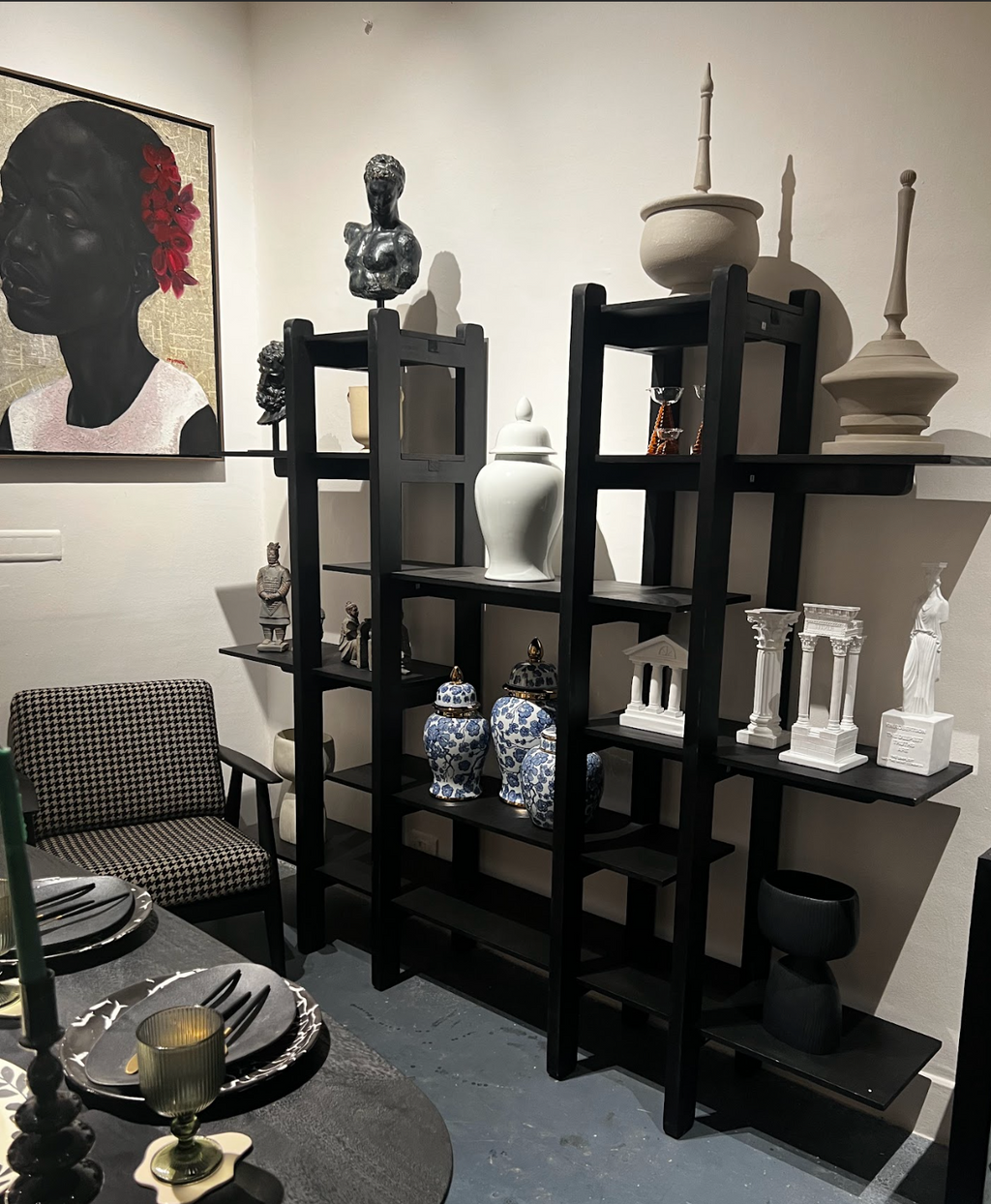 Africa Shelving Unit – handcrafted wooden console by Cavalry Lane