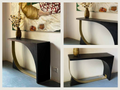 Geometric Console Table – handcrafted wooden console by Cavalry Lane