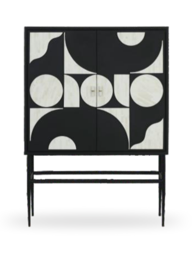 Zebra Wooden Console – handcrafted wooden console by Cavalry Lane – view 2