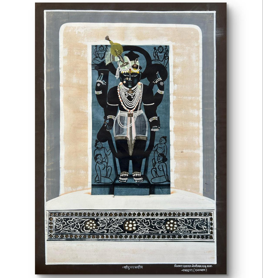 Antique Nathdwara Painting of Shri Dwarkadhish by Pannalal Motilal