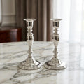 The Classic Taper Candle Holders, silver plated