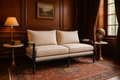 Black Beaded Two Seater – handcrafted sofa by Cavalry Lane