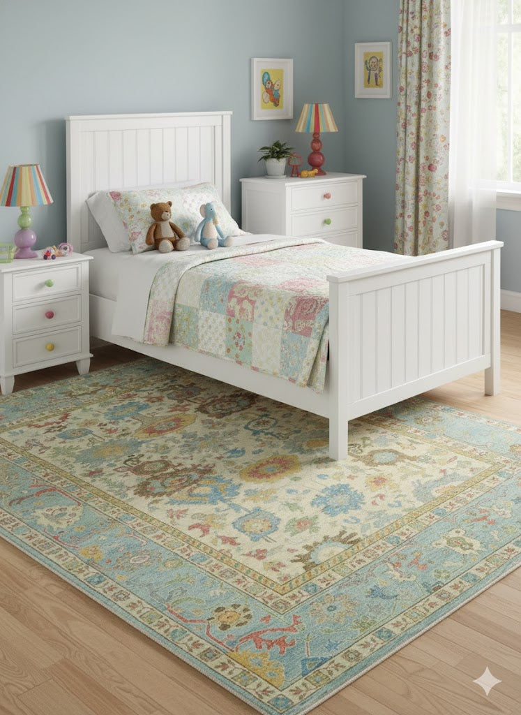 Aurelia Oushak Hand-Knotted Carpet – hand-knotted Oushak rug by Cavalry Lane – view 3