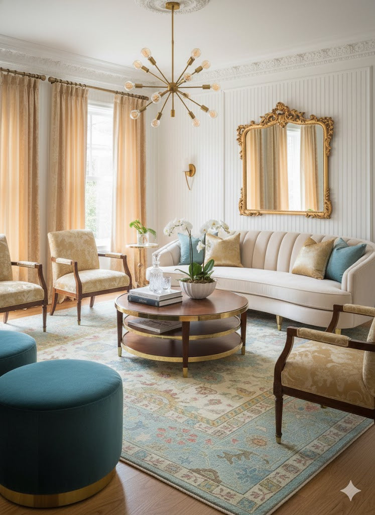 Aurelia Oushak Hand-Knotted Carpet – Cavalry Lane