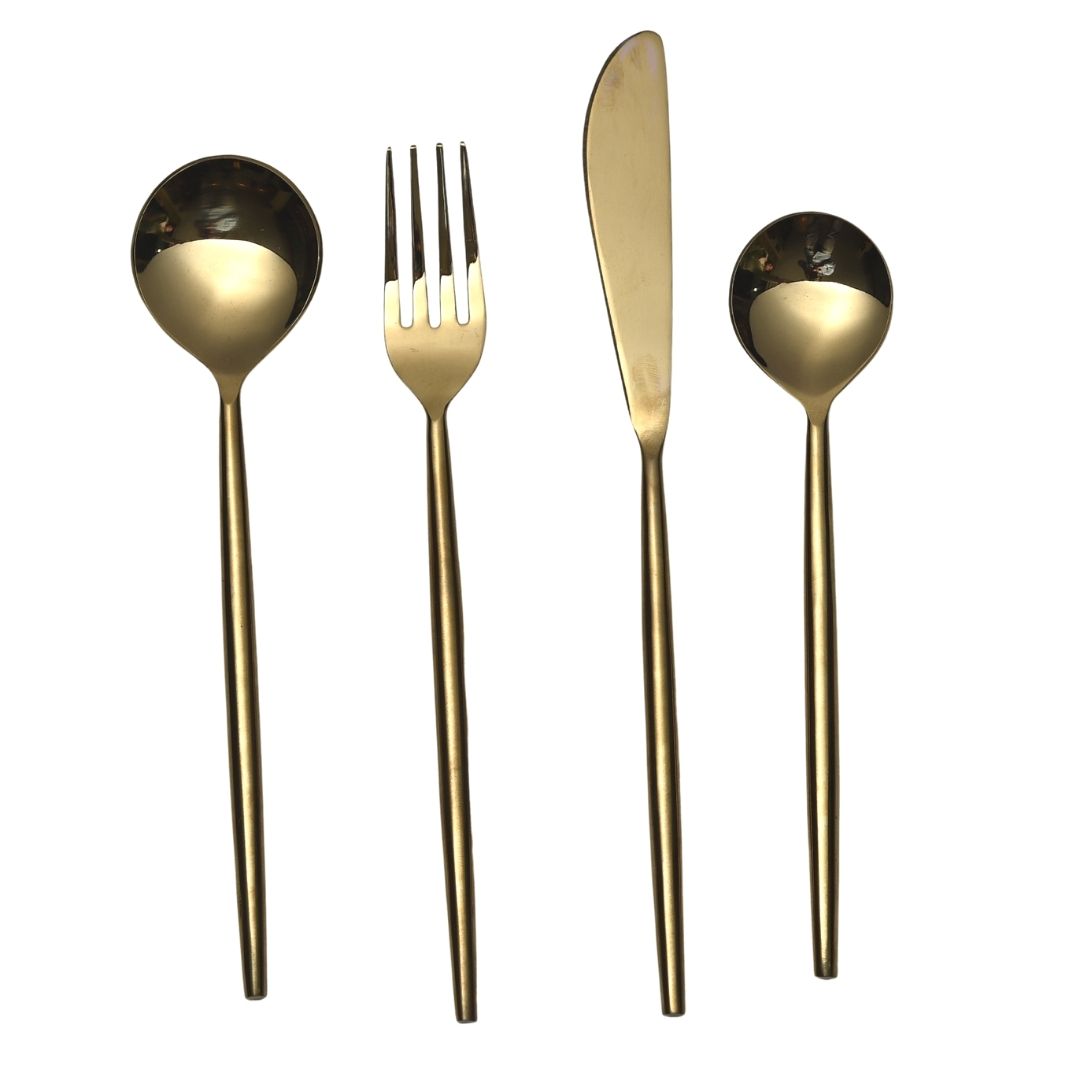 Gold Cutlery Set of 24
