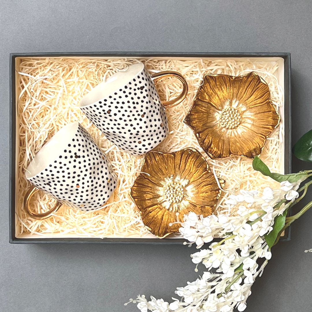 Gold Poppy & Mug Gift Box