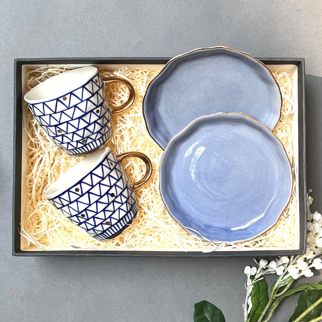 Blue Mug & Tapas Plate Box