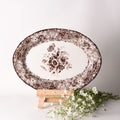 Divine Brown Oval Platter – hand-painted serveware by Cavalry Lane