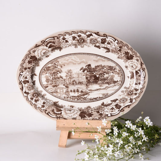 Belmonte Brown Oval Platter