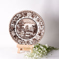 Belmonte Brown Charger Platter – hand-painted serveware by Cavalry Lane