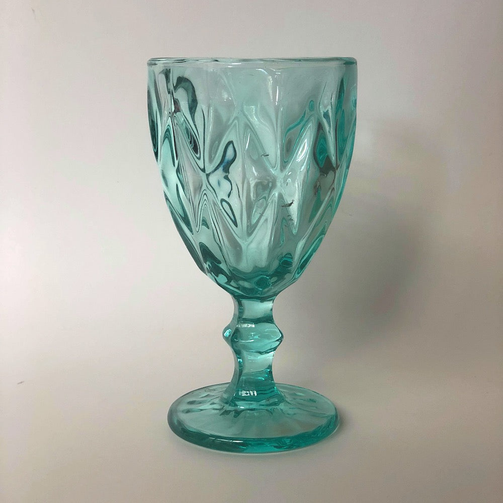 Aqua Wine Glass Set