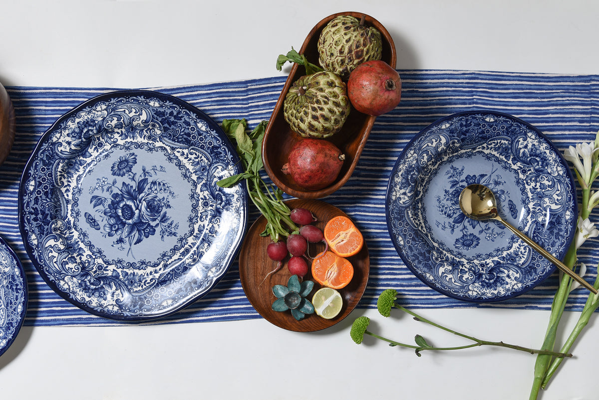 Divine Charger Platter – vintage floral serveware by Cavalry Lane – view 2