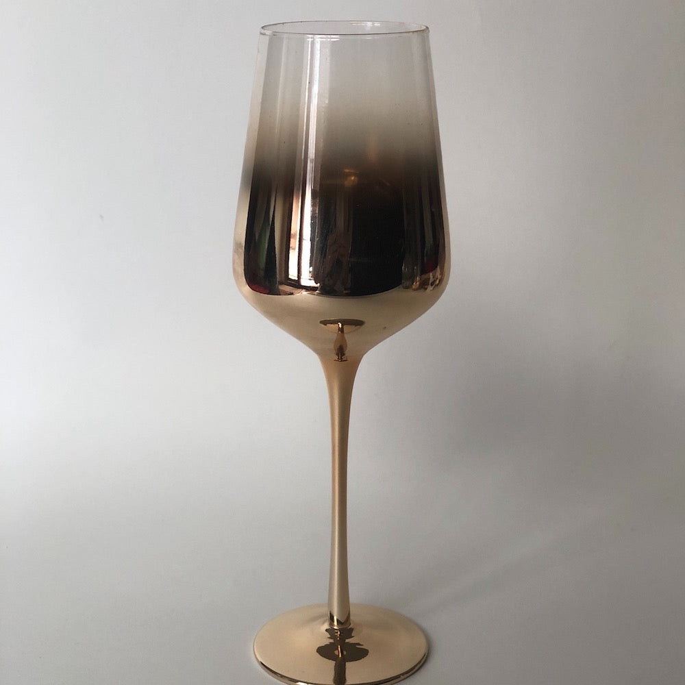 Gilded Wine Glass Set