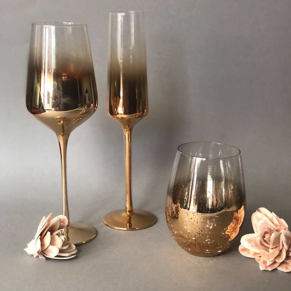 Gilded Wine Glass Set