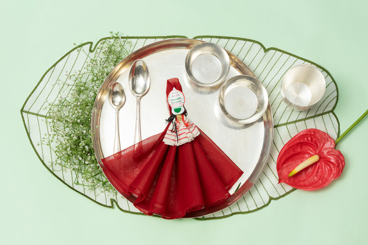 Banana Leaf Placemats – set of 6 table linens by Cavalry Lane