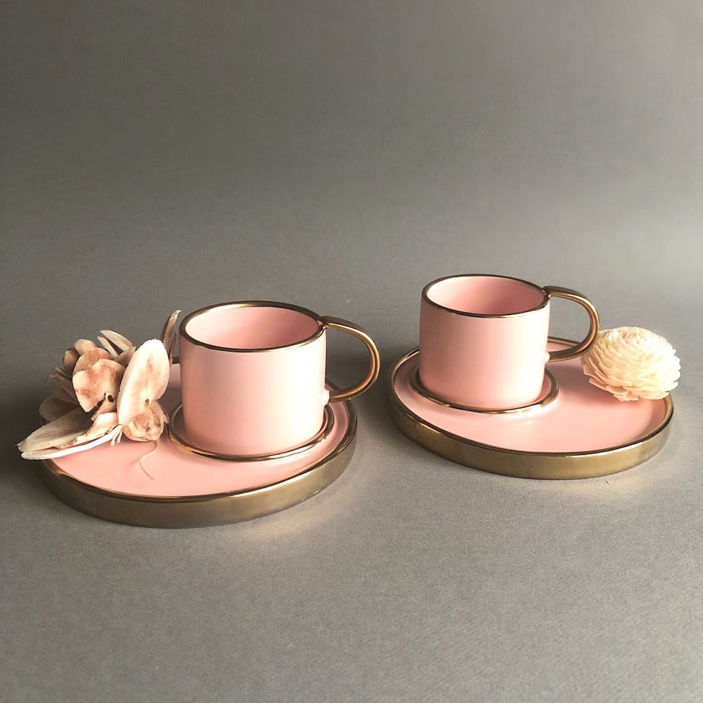 Pink Espresso Cup Set